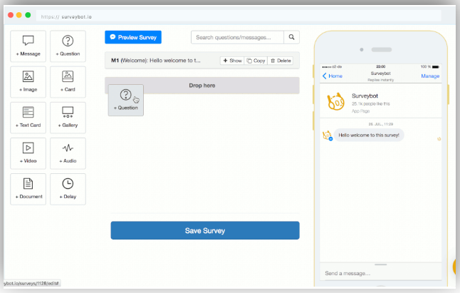 Surveybot back end