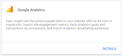 linking google analytics to adwords