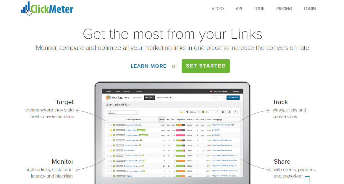 ClickMeter URL shortener